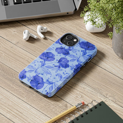 Blue Floral Pattern Phone Case