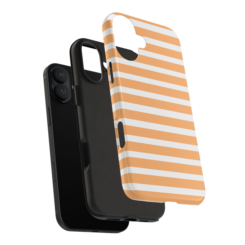 Orange Stripe Lines Phone Case (Apple & Android)