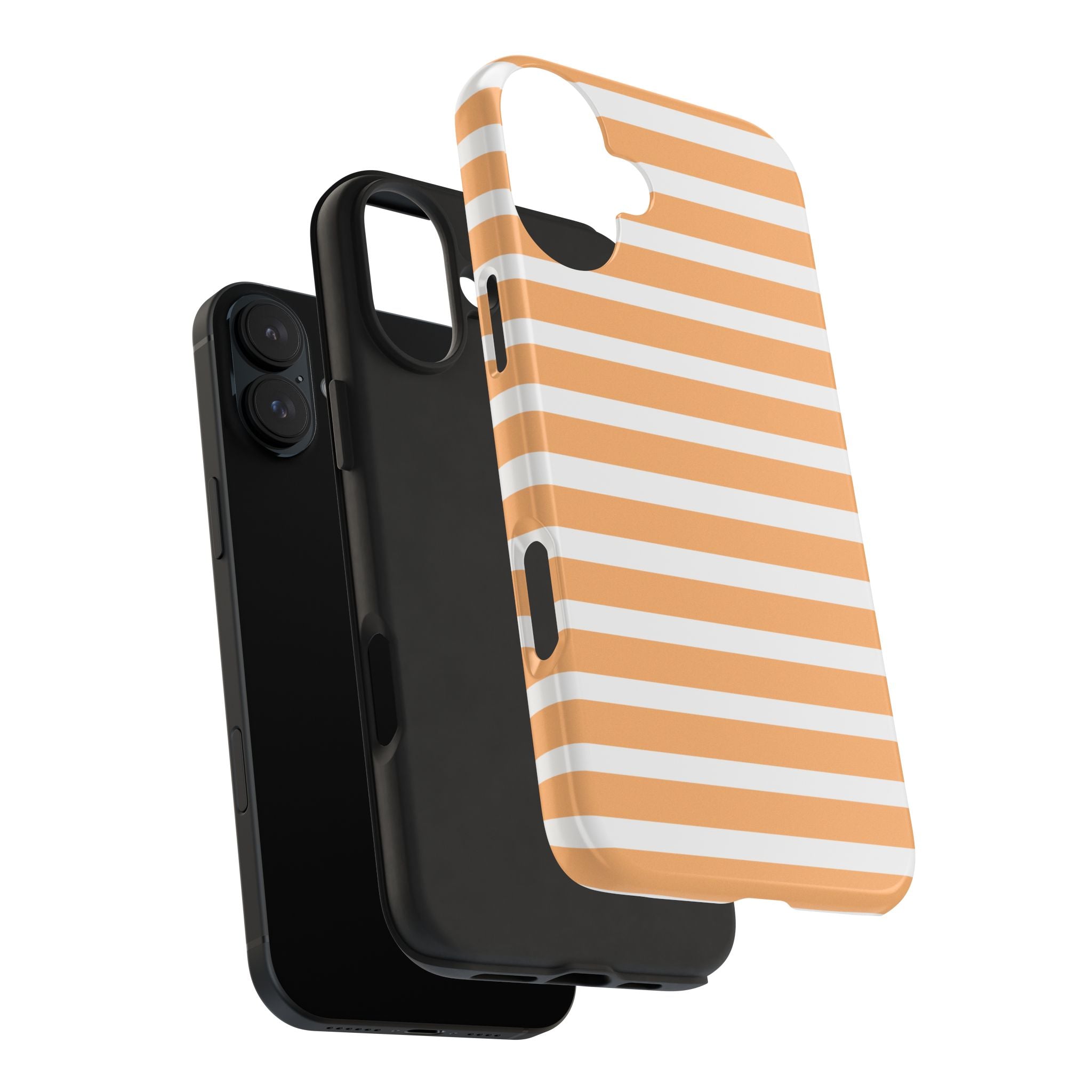 Orange Stripe Lines Phone Case (Apple & Android)