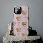 Cuddly Teddy Bear Phone Case (Apple & Android) - Pink Sweetheart