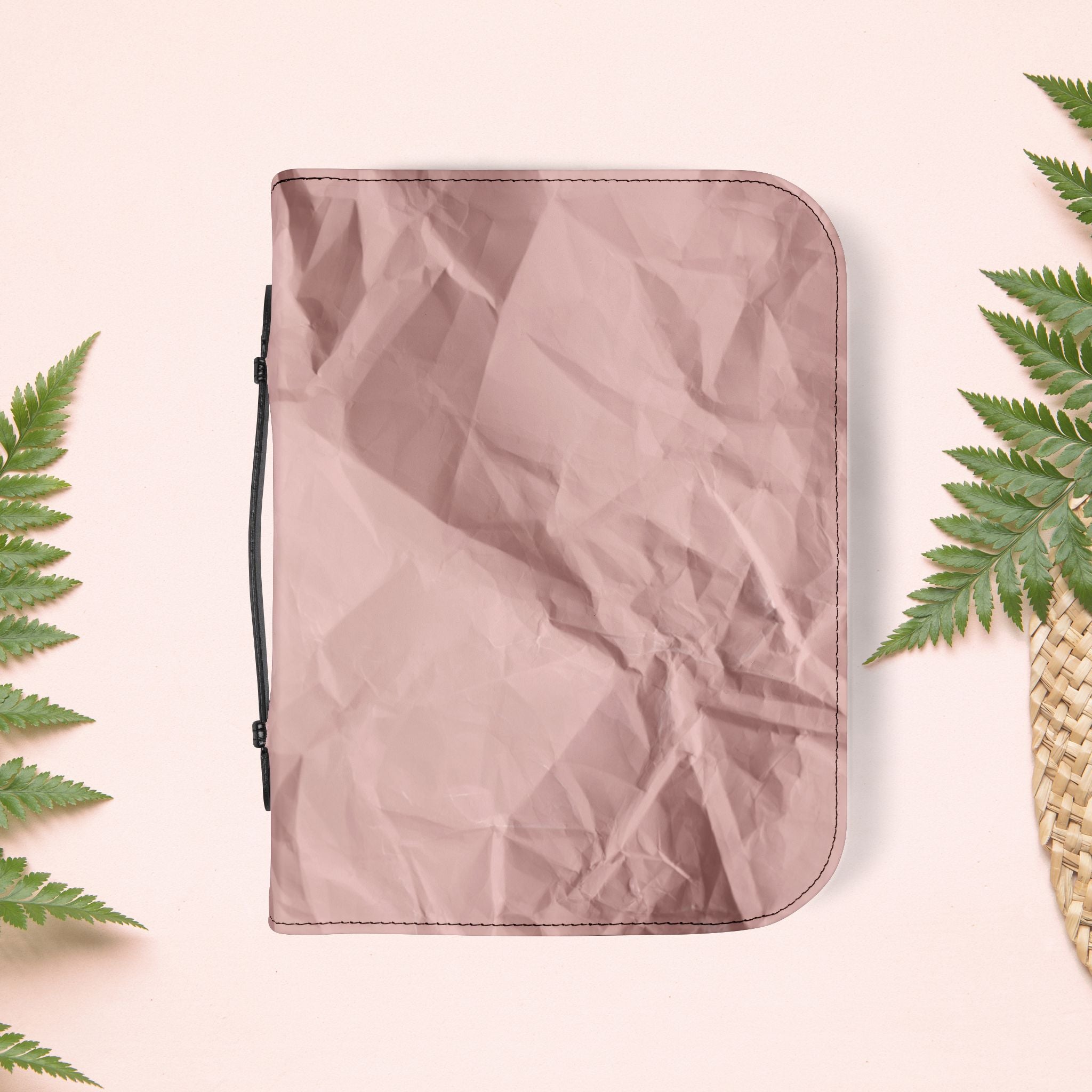 Wrinkled Blush Pink Paper Book Cover