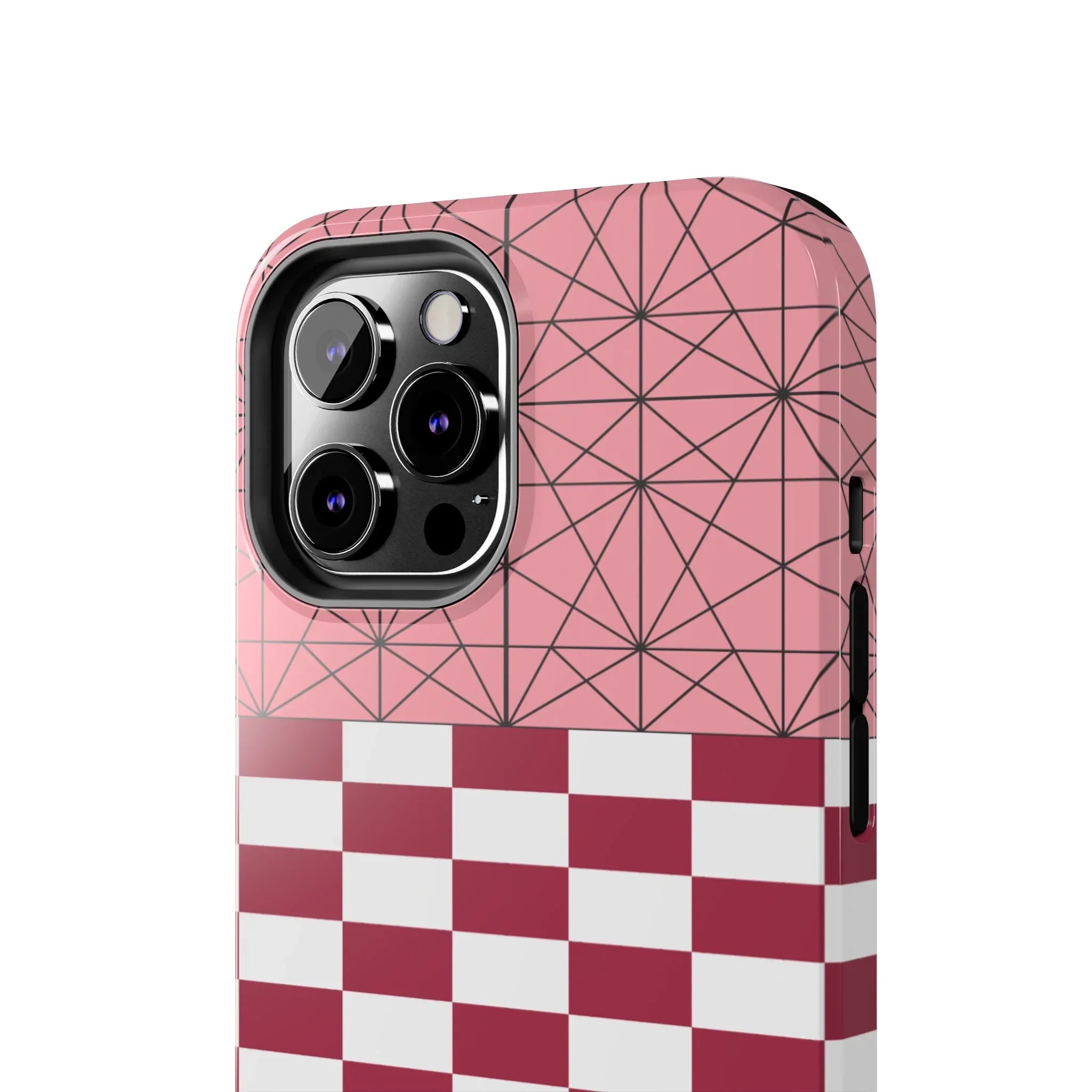 Geometric Kimono Tough Phone Case (Apple & Android) - Pink Sweetheart