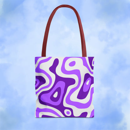 Groovy Purple Lava Tote Bag