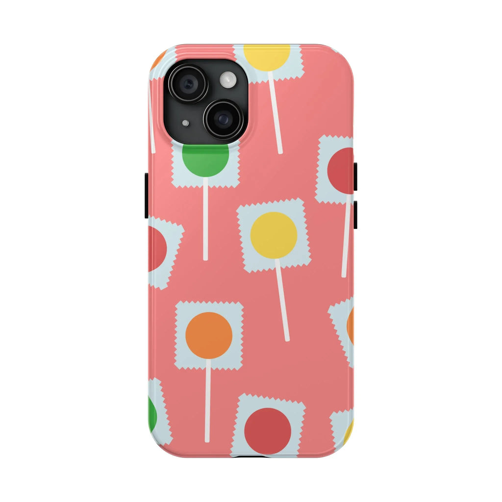 Lollipop Candy Phone Case (Apple & Android) - Pink Sweetheart