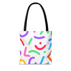Colorful Doodle Shapes Tote Bag