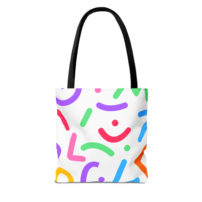 Colorful Doodle Shapes Tote Bag