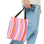 Retro Groovy Waves Tote Bag