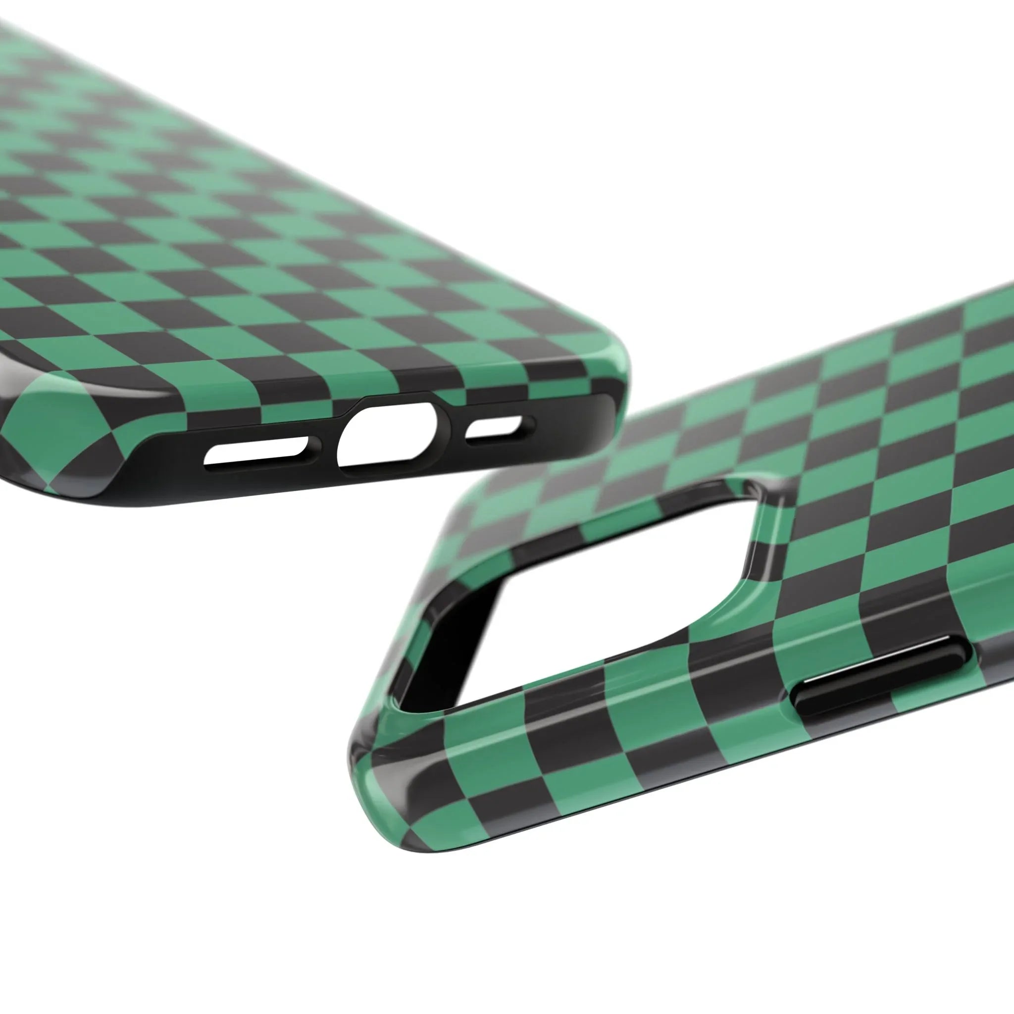 Checkered Kimono Tough Phone Case (Apple & Android) - Pink Sweetheart