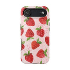 Cute Strawberries Phone Case (Apple & Android) - Pink Sweetheart