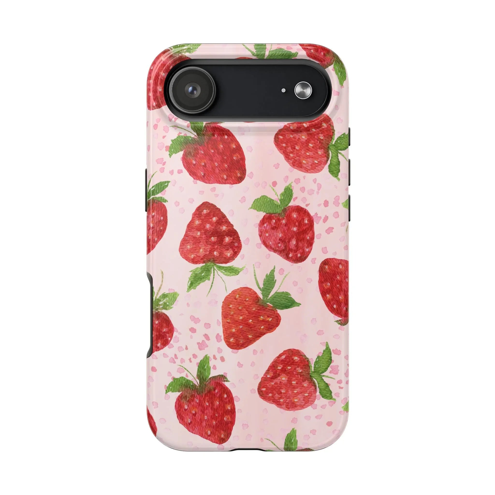 Cute Strawberries Phone Case (Apple & Android) - Pink Sweetheart
