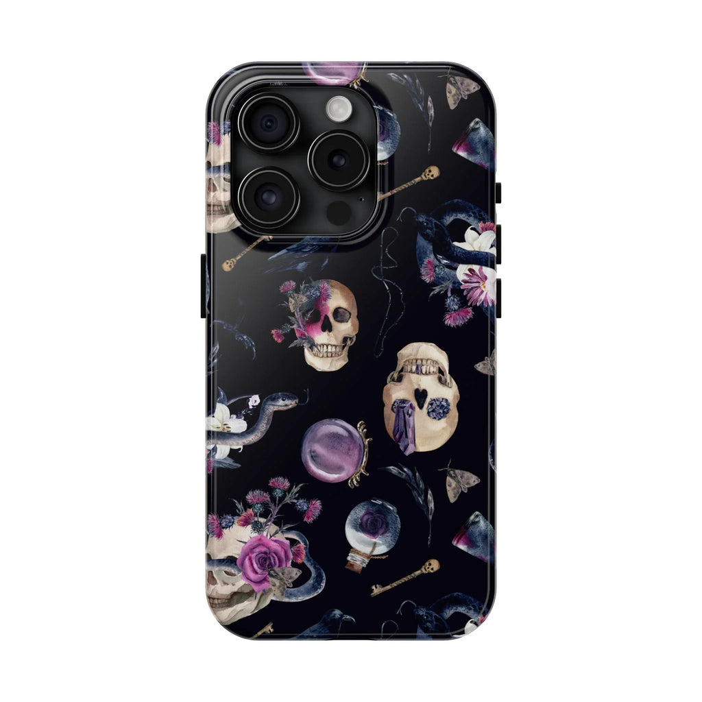 Gothic Witch Spells Phone Case (Apple & Android) - Pink Sweetheart