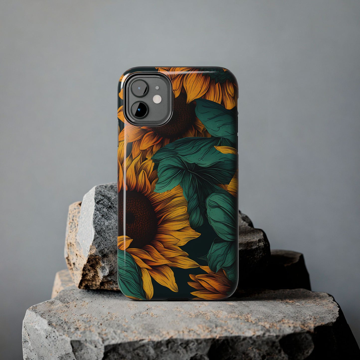 Dark Sunflower Phone Case