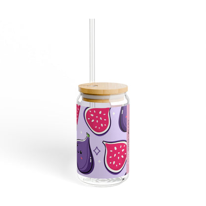 Cute Baby Fig Sipper Glass, 16oz