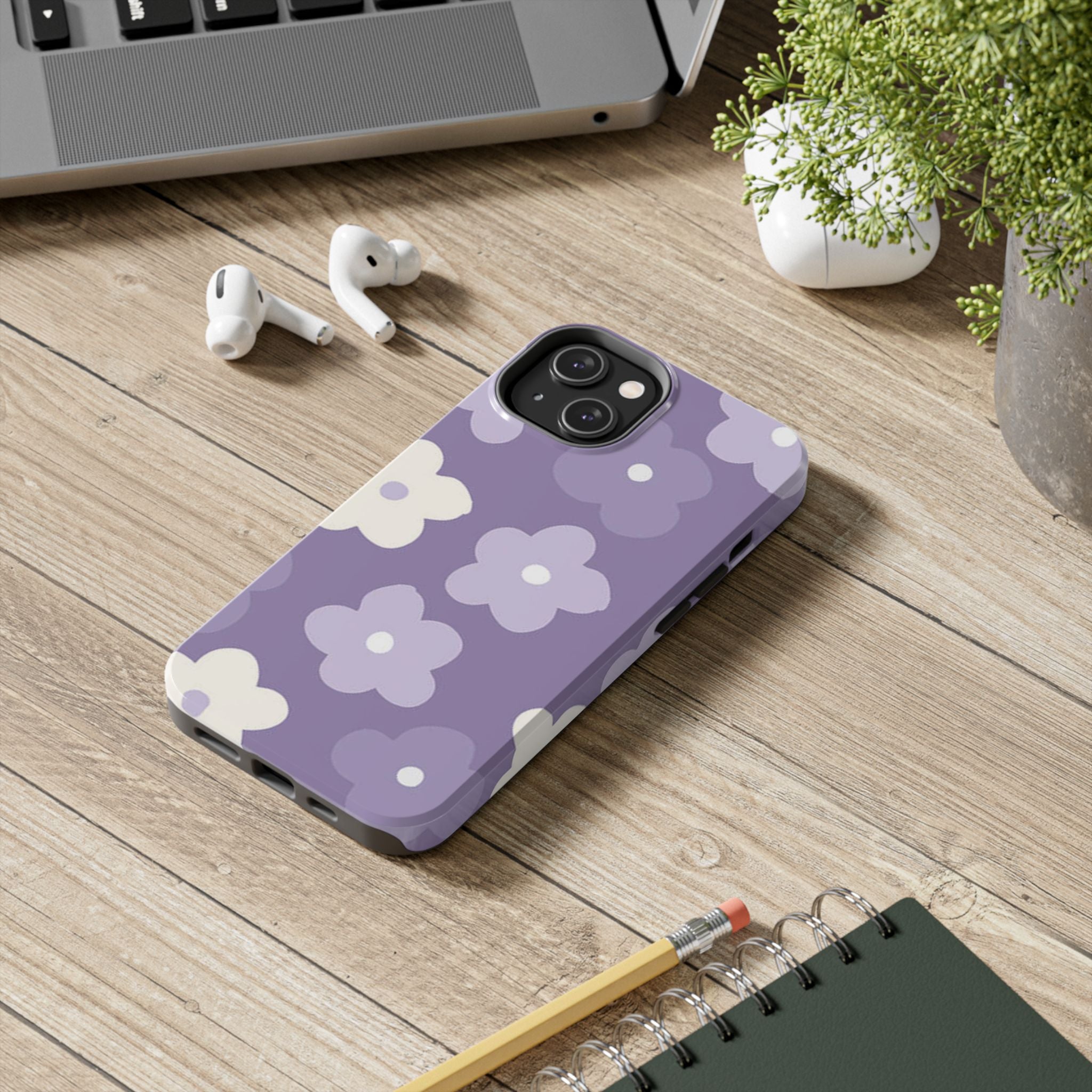 Pastel Purple Flowers Phone Case (Apple & Android)