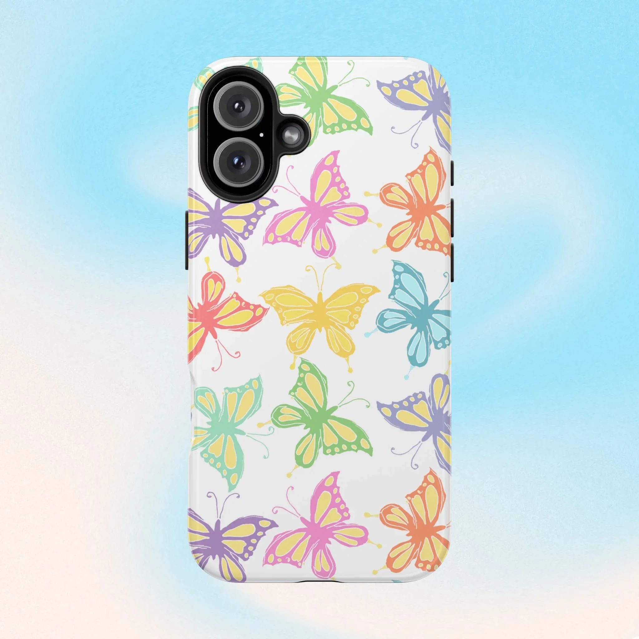 Busy Butterflies Phone Case (Apple & Android) - Pink Sweetheart