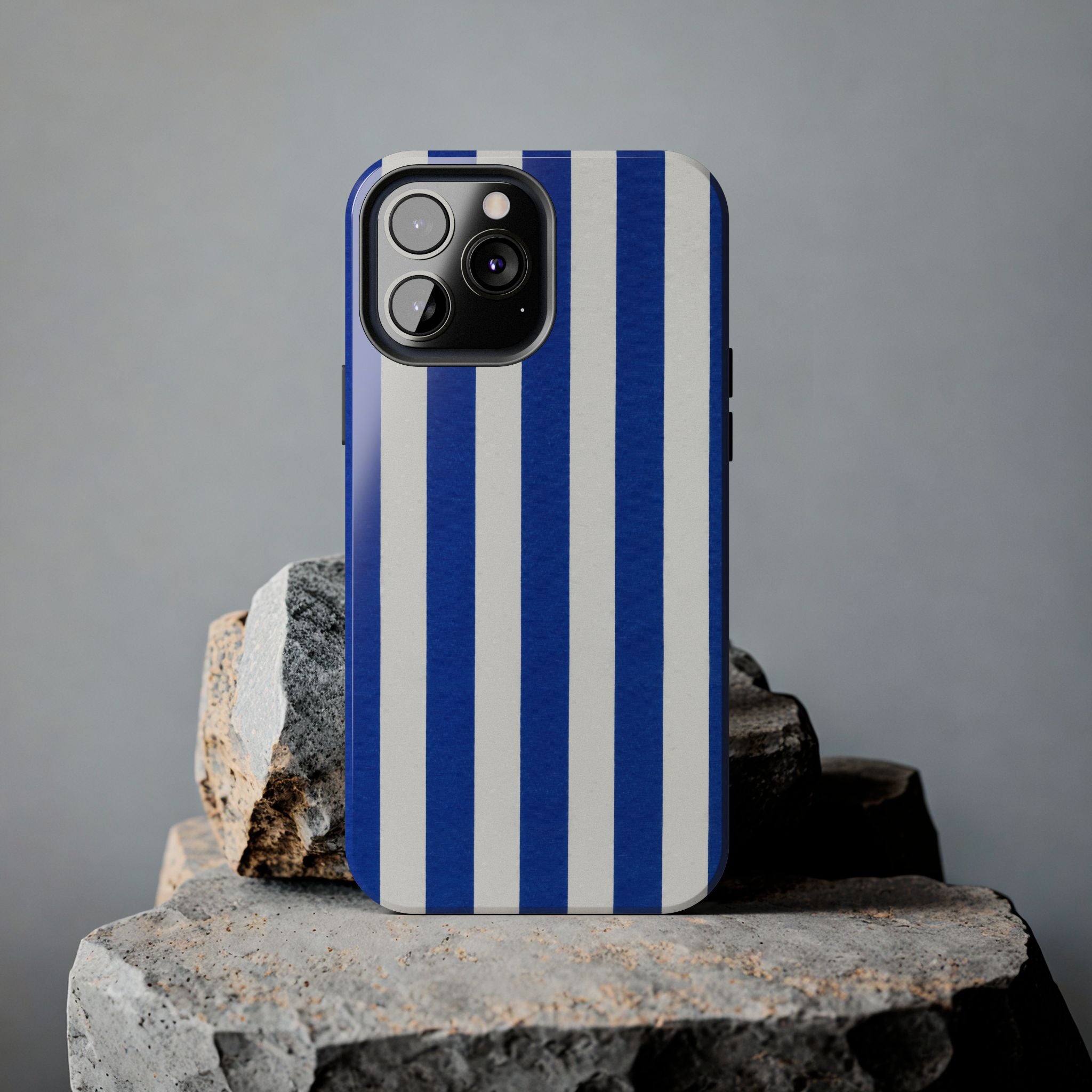 Blue & White Stripes Phone Case (Apple & Android)