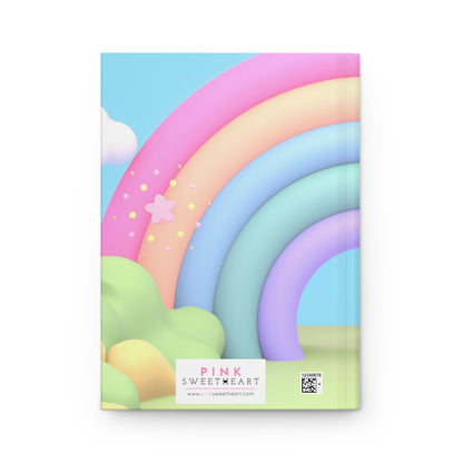 Cuaderno mate de tapa dura Rainbow Cuteness 