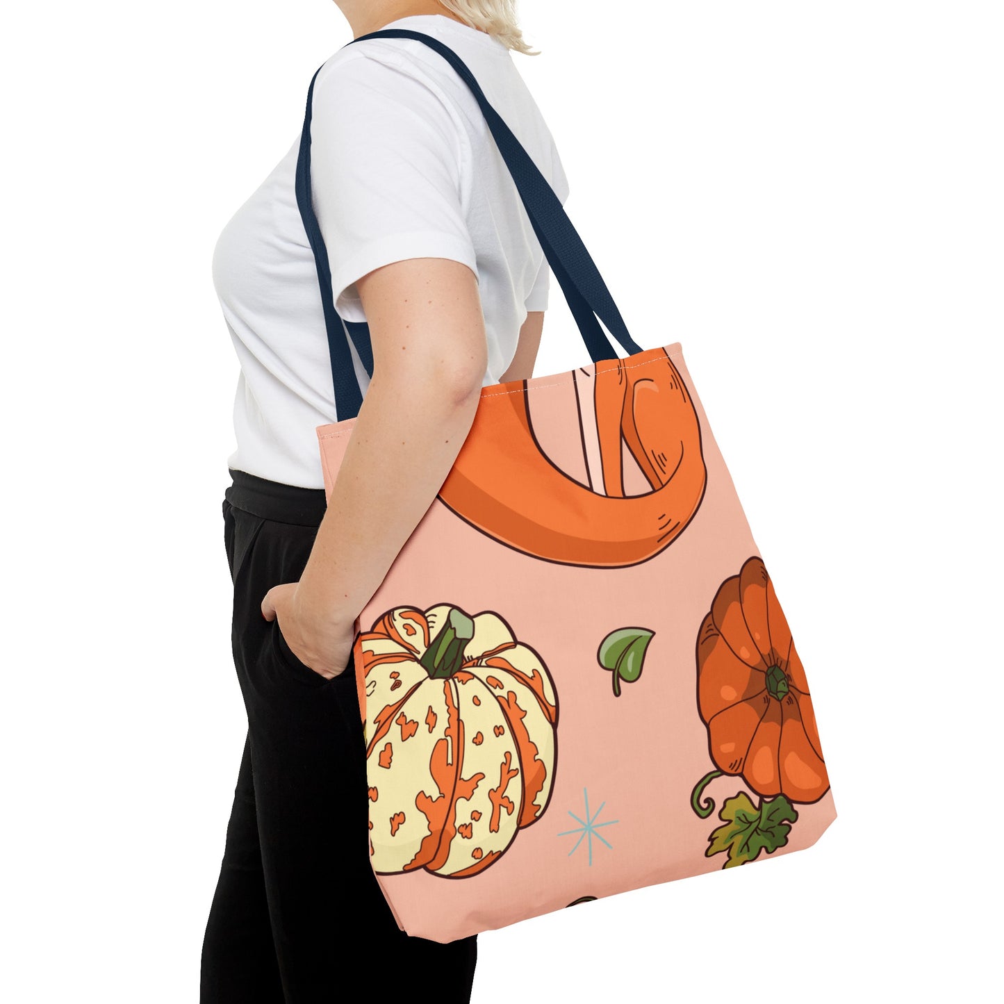 Foxy Pumpkin Patch Tote Bag