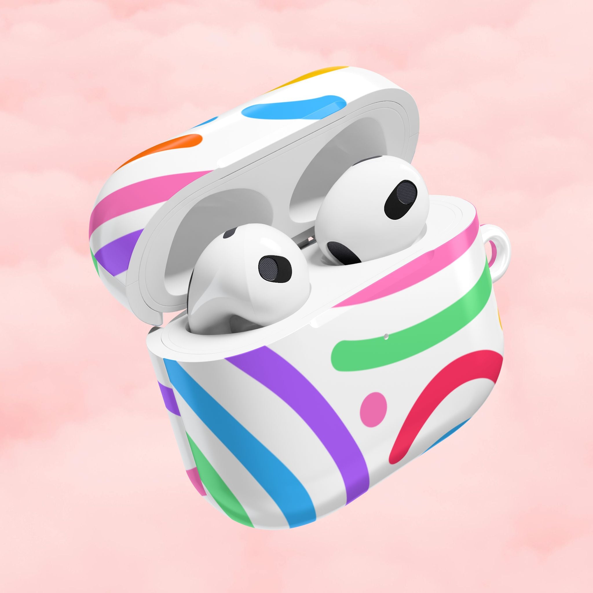 Vibrant Colorful Swirls AirPod Case