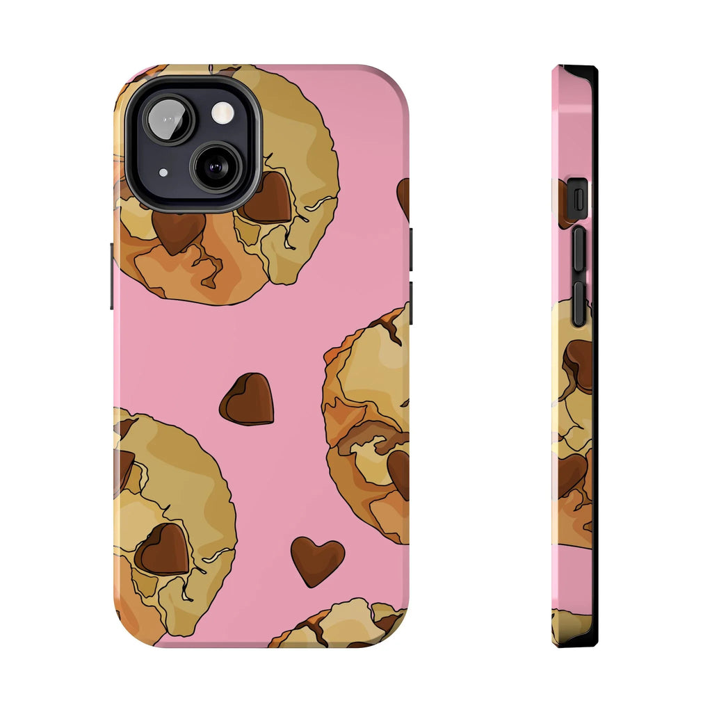 Chocolate Chip Cookies Phone Case (Apple & Android) - Pink Sweetheart