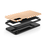 Orange Stripe Lines Phone Case (Apple & Android)