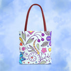 Tranquil Floral Botanicals Tote Bag