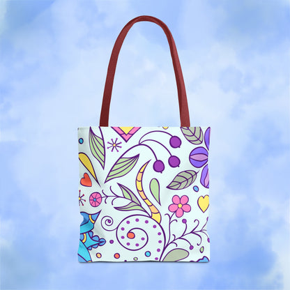 Tranquil Floral Botanicals Tote Bag