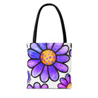 Purple Florals Tote Bag