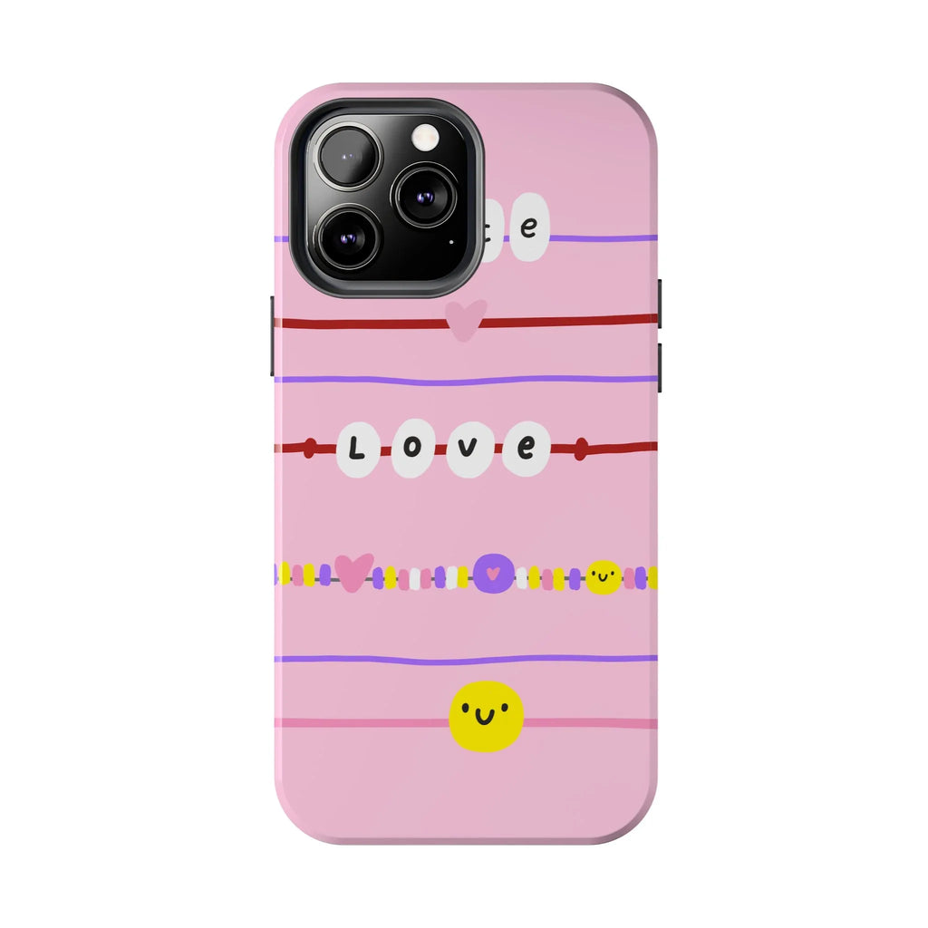 Bestie Bracelets Phone Case (Apple & Android) - Pink Sweetheart