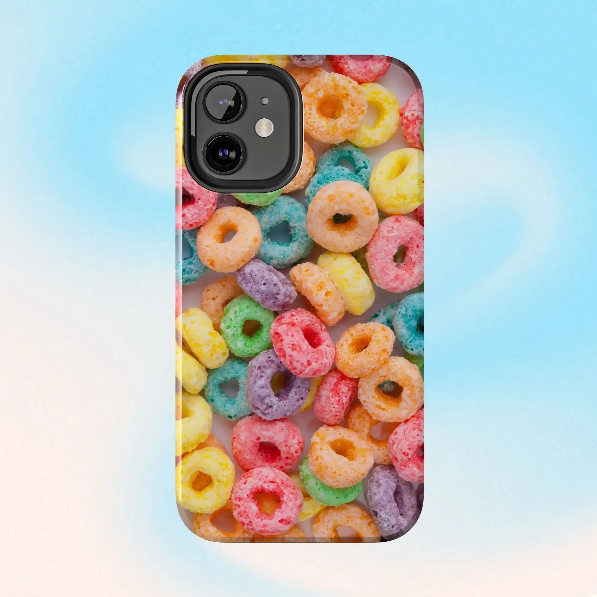 Morning Cereal Loops Phone Case (Apple & Android) - Pink Sweetheart