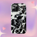 Black & White Shattered Phone Case (Apple & Android) - Pink Sweetheart
