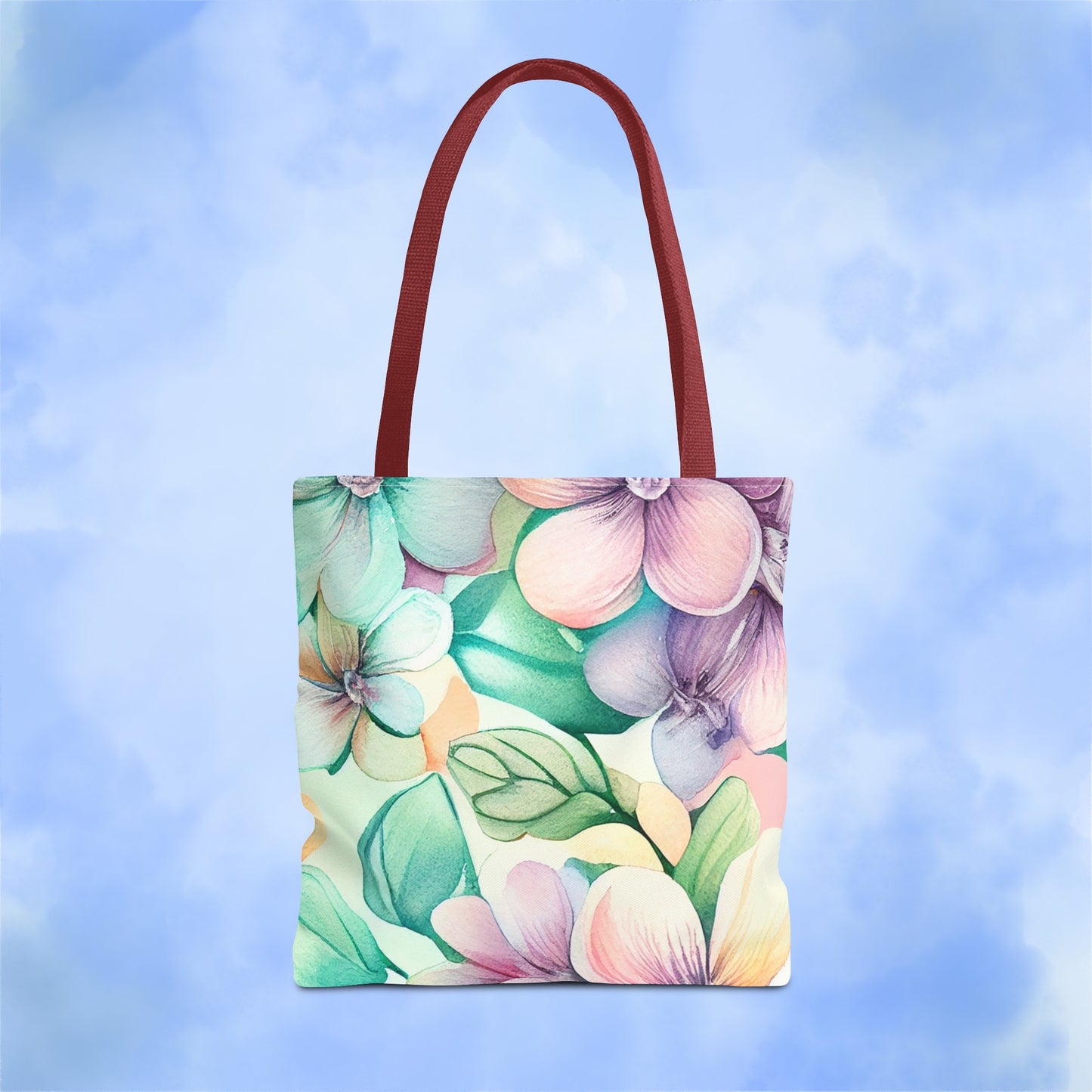 Lush Pastel Florals Tote Bag