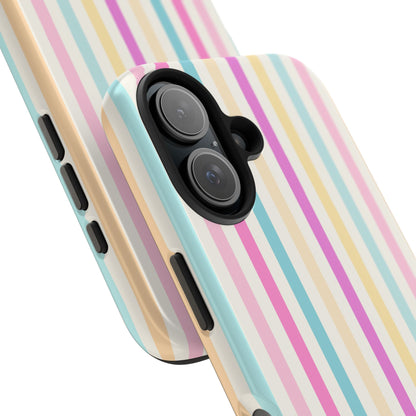 Pastel Candy Stripes Phone Cases