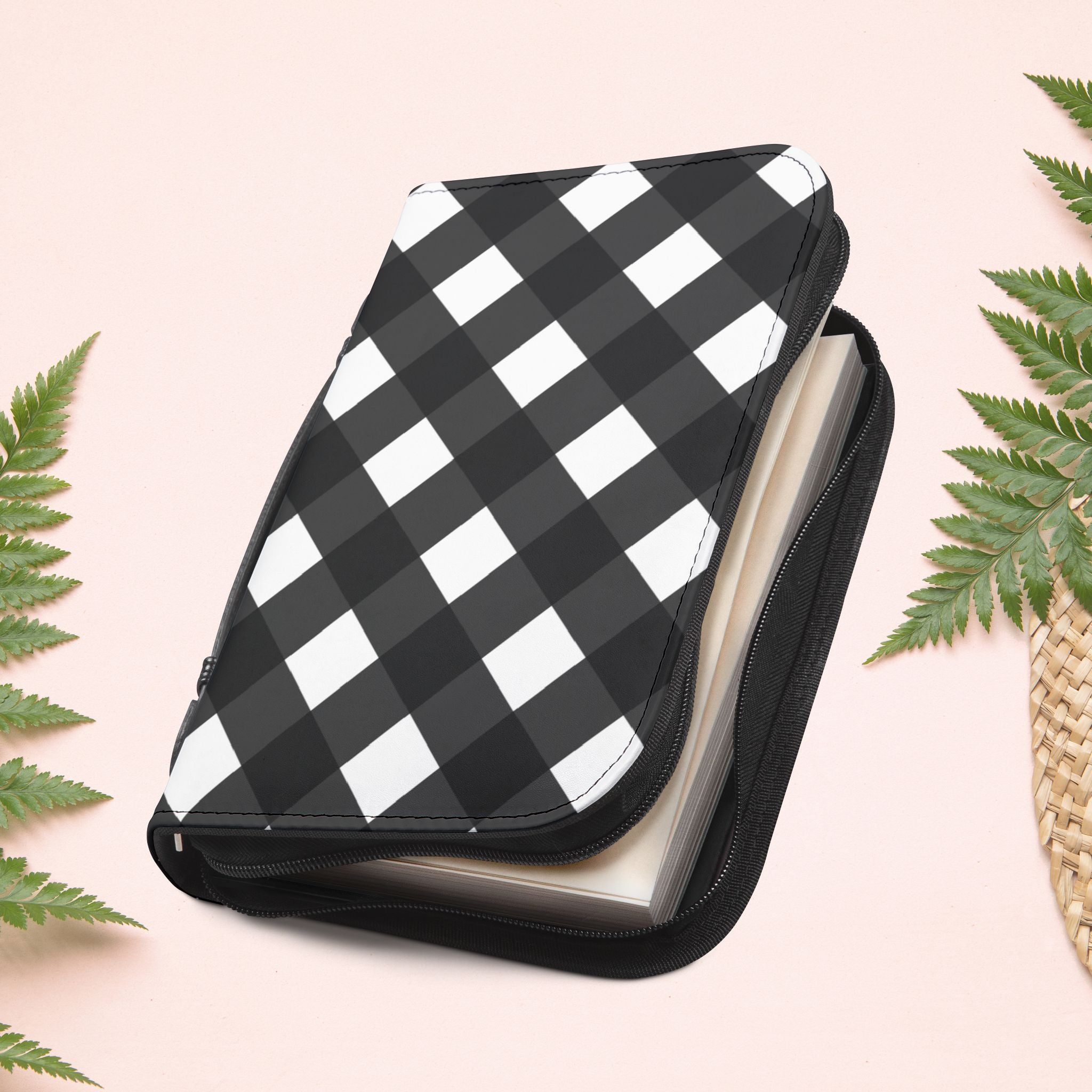 Black Gingham Book Cover