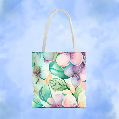 Lush Pastel Florals Tote Bag