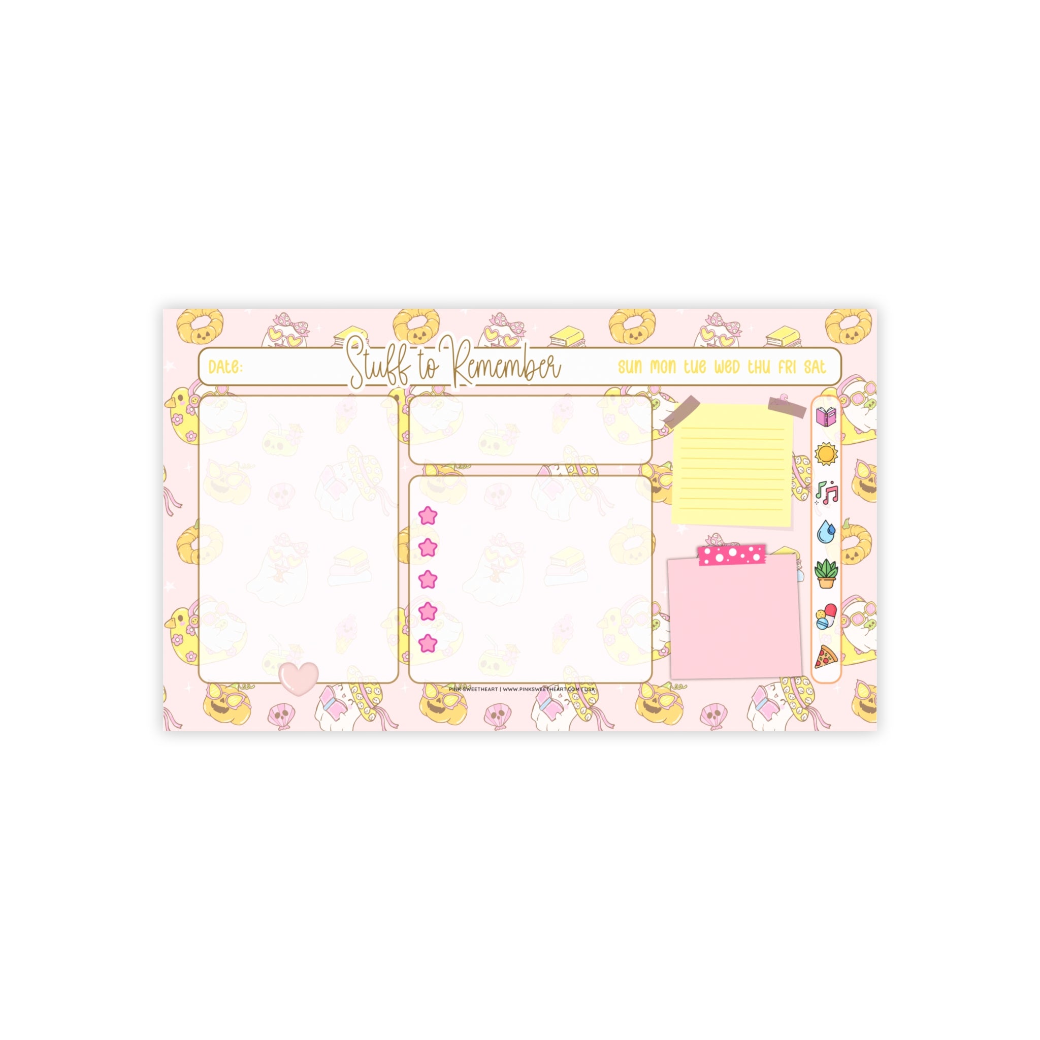 Miss Ghostie Cottonboo Sticky Note Pad
