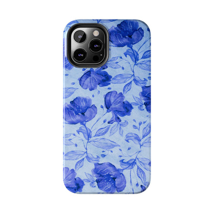 Blue Floral Pattern Phone Case