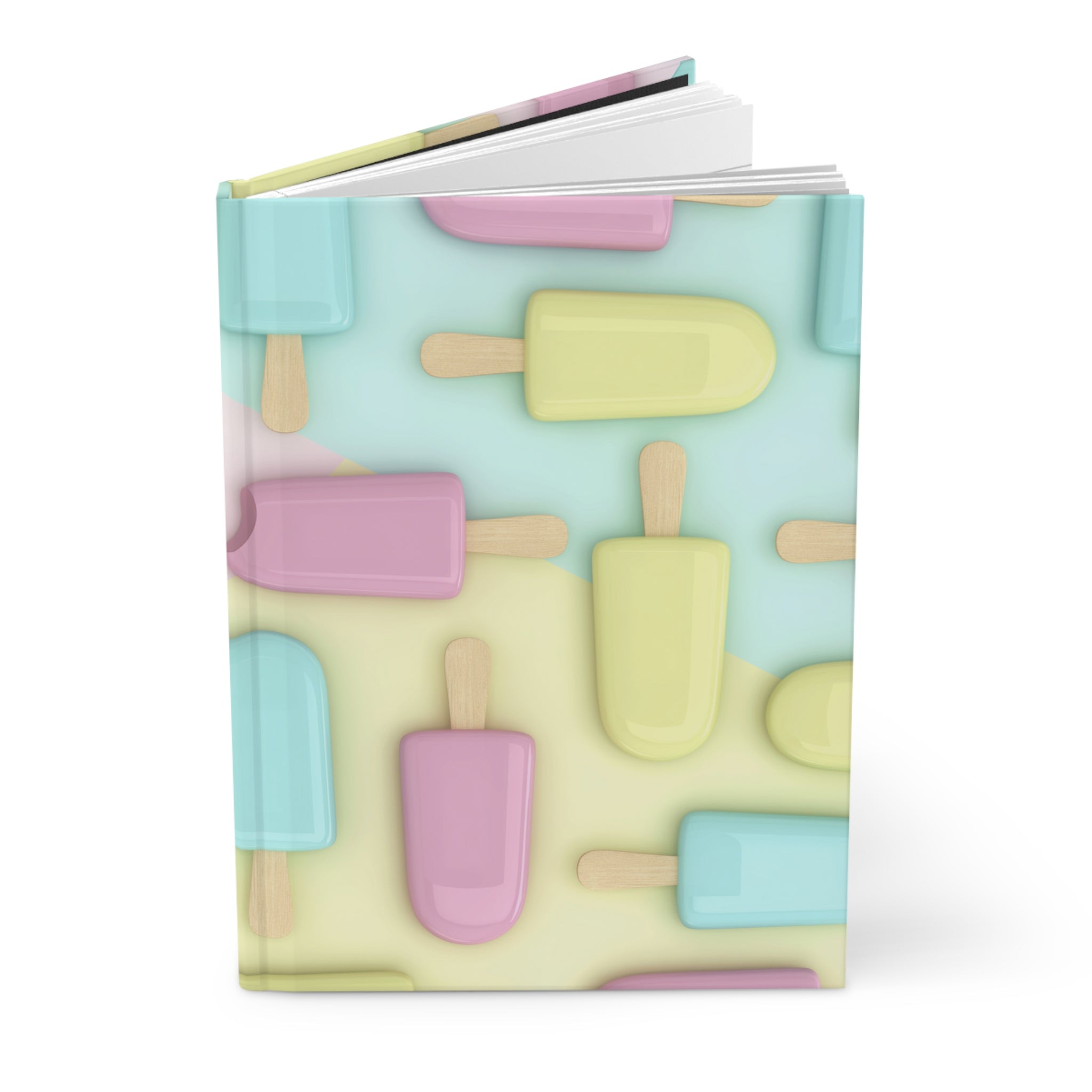 Paletas de colores pastel Cuaderno mate de tapa dura 