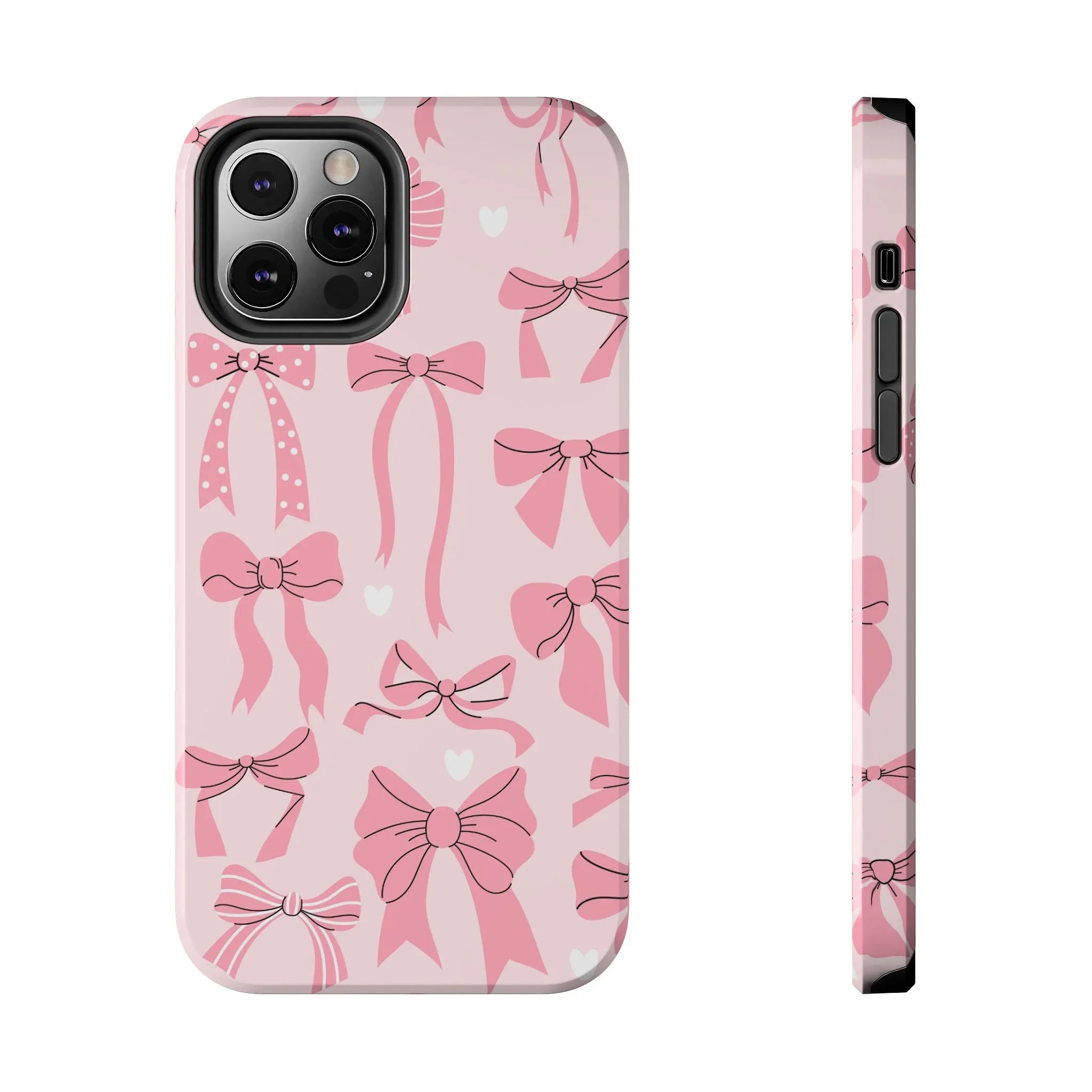 Pink Bow Ribbons Phone Case (Apple & Android) - Pink Sweetheart