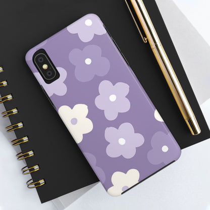 Pastel Purple Flowers Phone Case