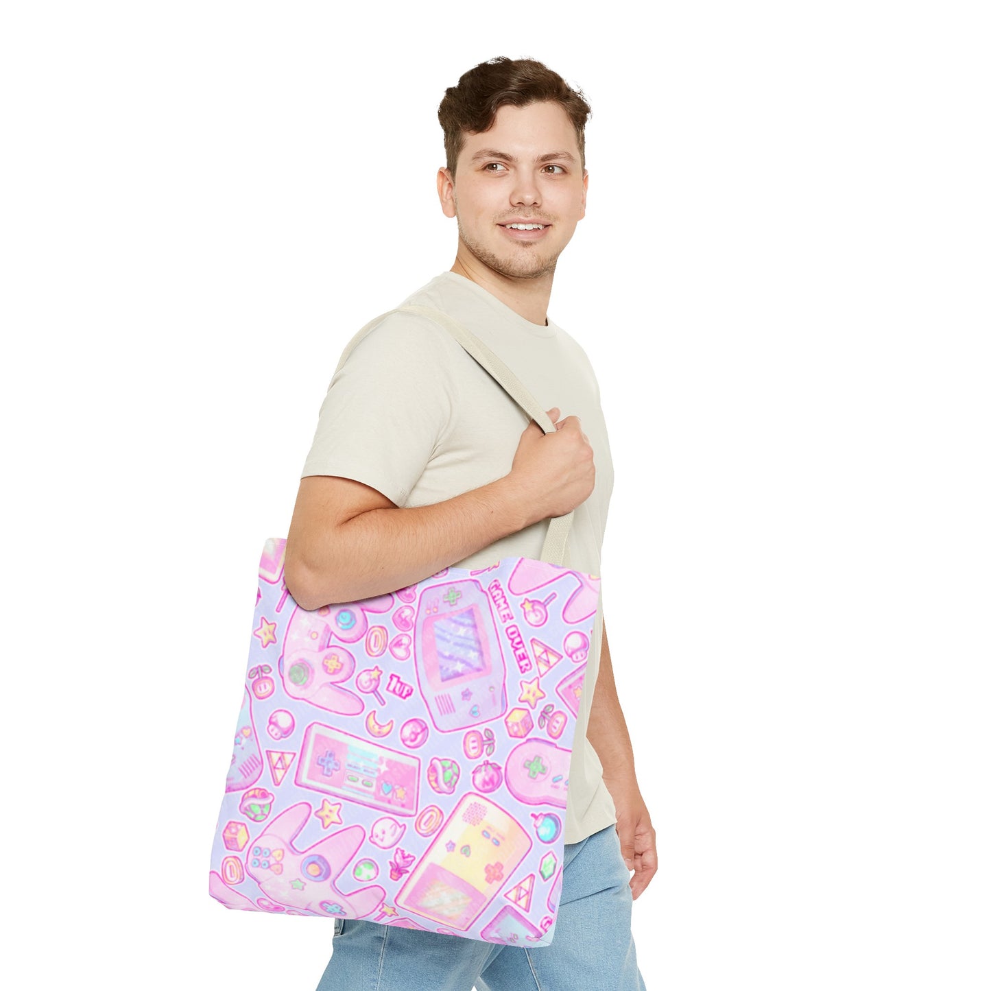 Pink Pastel Gamer Girl Tote Bag