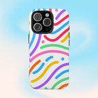 Rainbow Swirls Phone Case (Apple & Android) - Pink Sweetheart