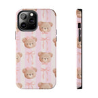 Cuddly Teddy Bear Phone Case (Apple & Android) - Pink Sweetheart