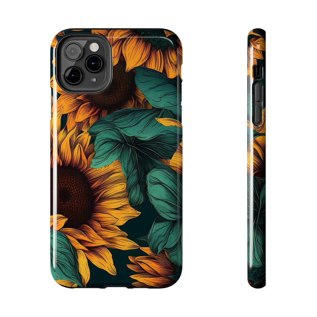 Dark Sunflower Phone Case (Apple & Android)