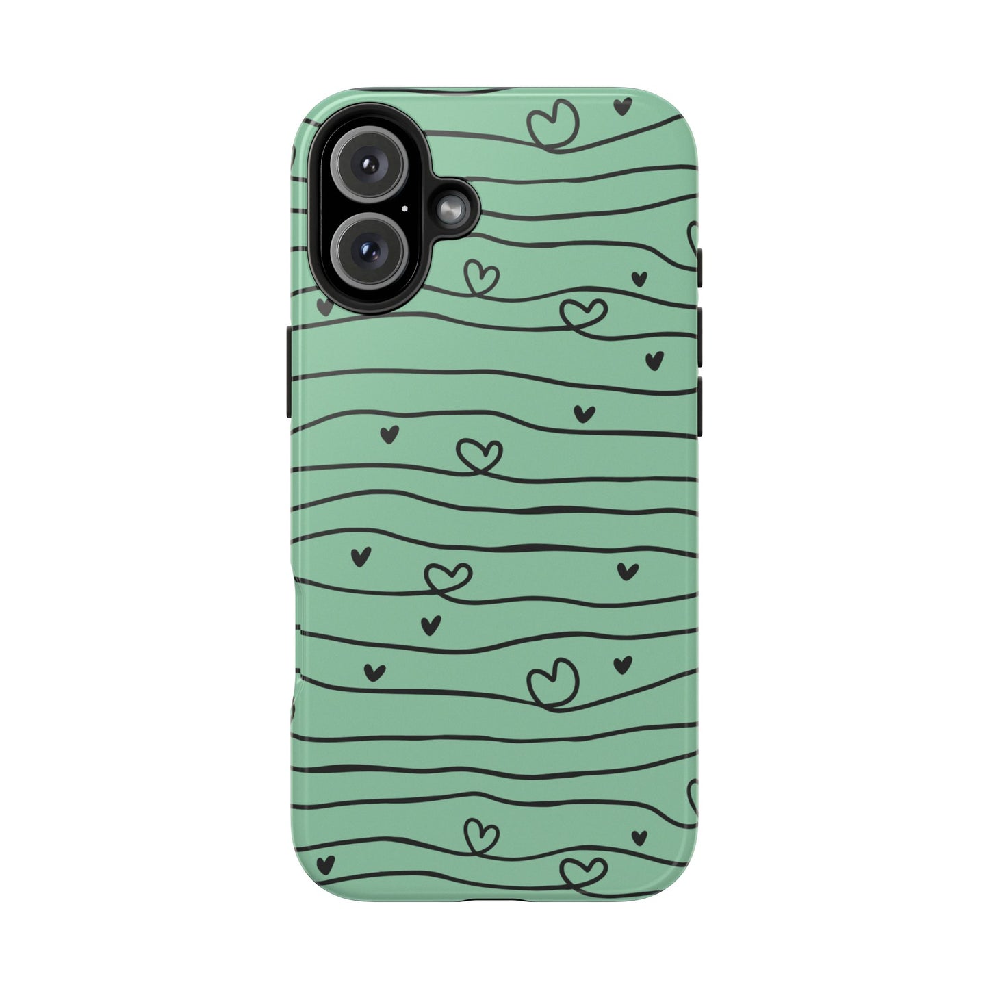 Scribble Love Hearts Phone Case