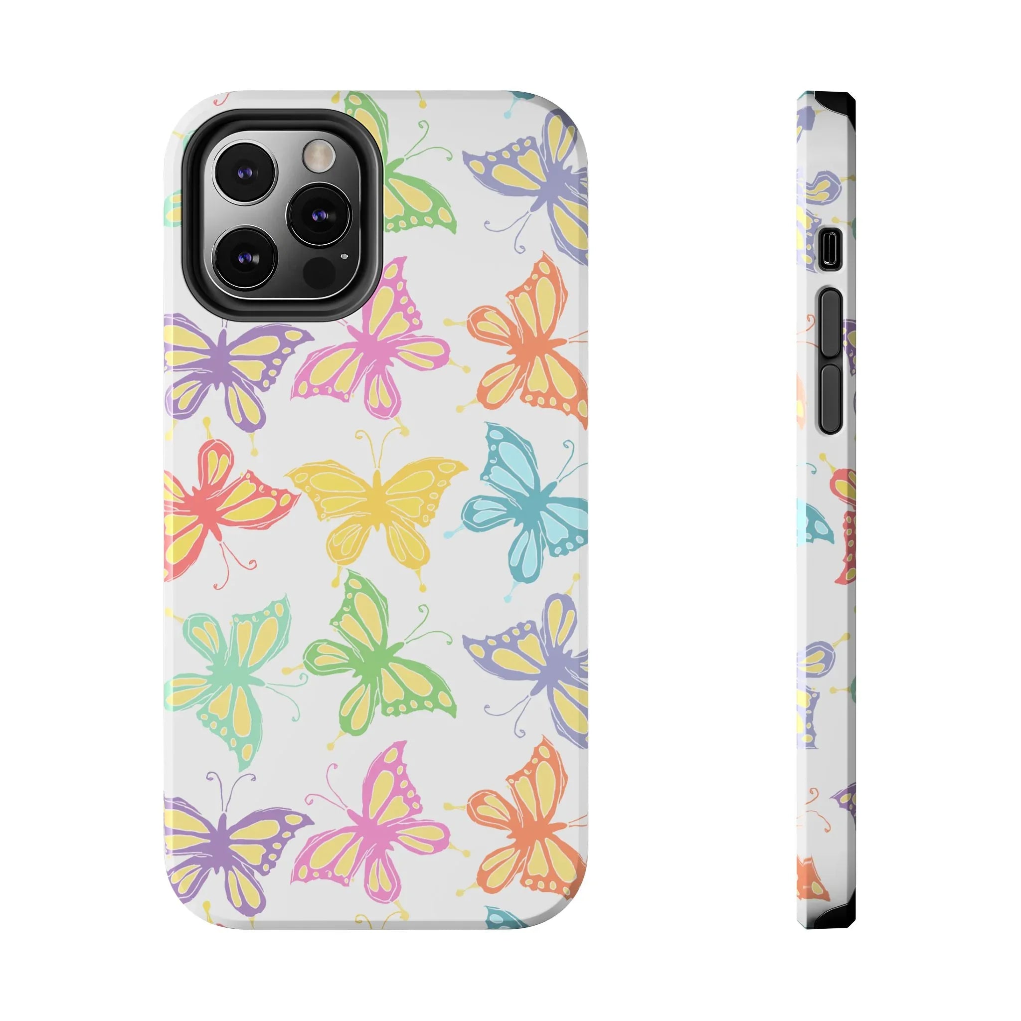 Busy Butterflies Phone Case (Apple & Android) - Pink Sweetheart