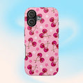 Pink Cherry Sparkle Pattern Tough Phone Case (Apple & Android) - Pink Sweetheart