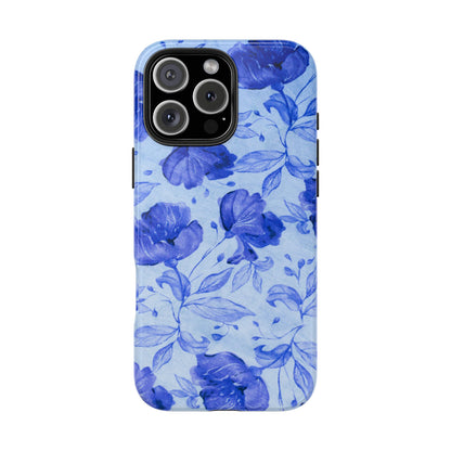 Blue Floral Pattern Phone Case