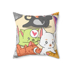 Kitty Playhouse Square Pillow