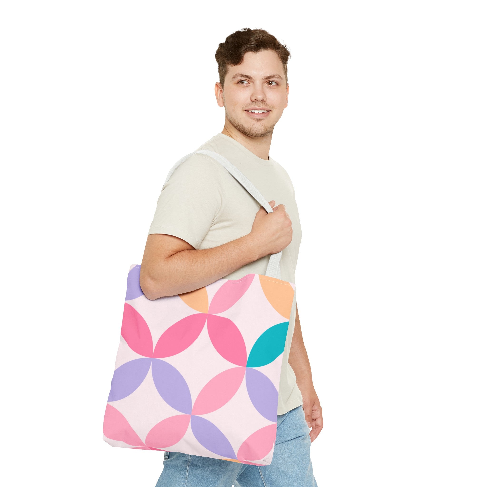Pastel Geometric Tote Bag
